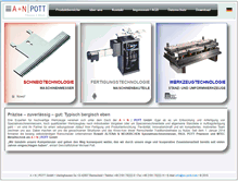 Tablet Screenshot of an-pott.com